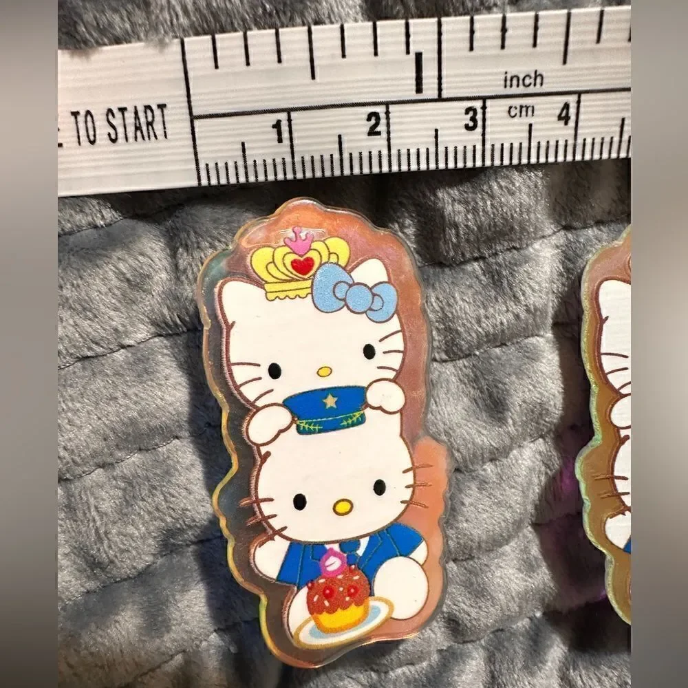 Hello Kitty Amazing Hair Clip 2 Pcs  Aurora borealis
